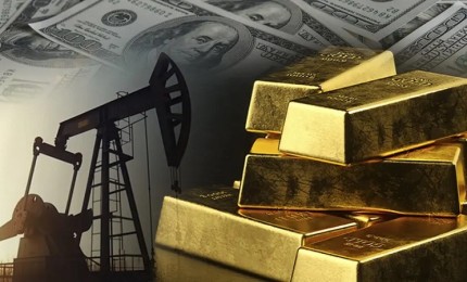 ارتفاع على أسعار النفط وانخفاض الذهب